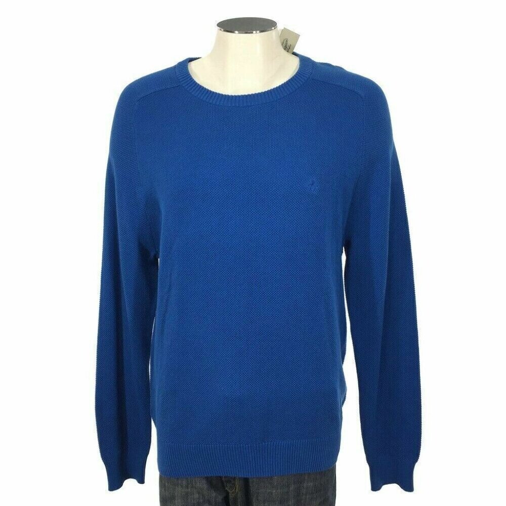Original Penguin Crew Sweater XL Snorkel Blue Skate Golf Mens NWT $80